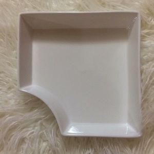 Abstract Serving Tray White